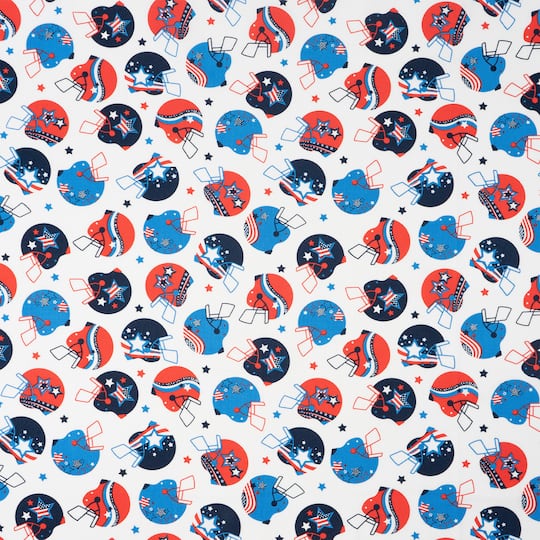SINGER Patriotic Football Cotton Fabric Bundle